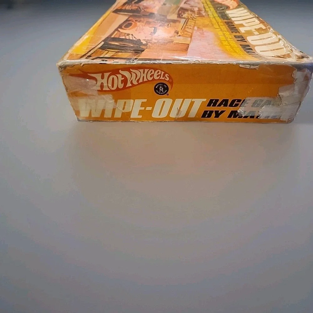 VTG 1968 Mattel Hot Wheels-Wipe Out Race‎ Game  Box Damage Rare MCM Retro